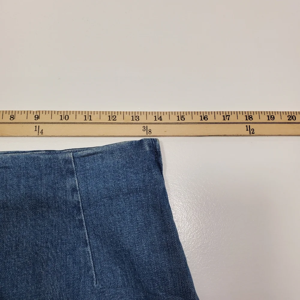 J.Crew Women Pencil Skirt Size 27 Stretch Medium Wash Denim‎ in Frosty Sky Wash
